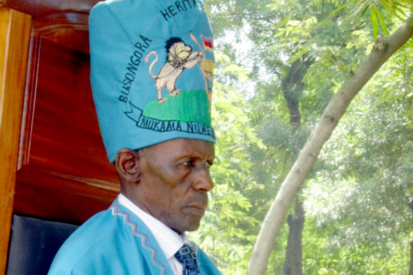 The Basongora cultural leader, Rutakirwa Ivan Bwebale.