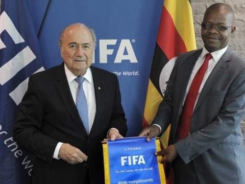 FUFA president Moses Magogo in Zurich for FIFA elections