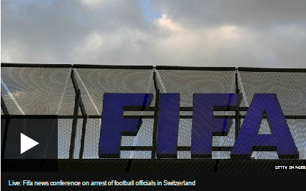Live: Fifa news conference on arrest of football officials in Switzerland