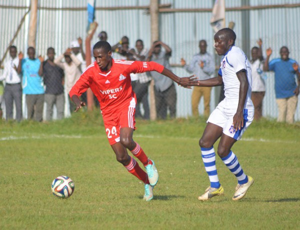 Vipers' Ssebuya (Red) against Villa