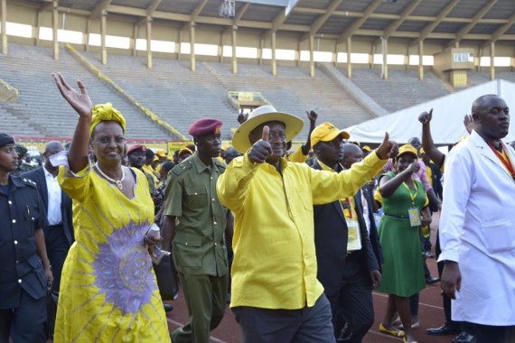 President Yoweri Museveni picked nomination forms.