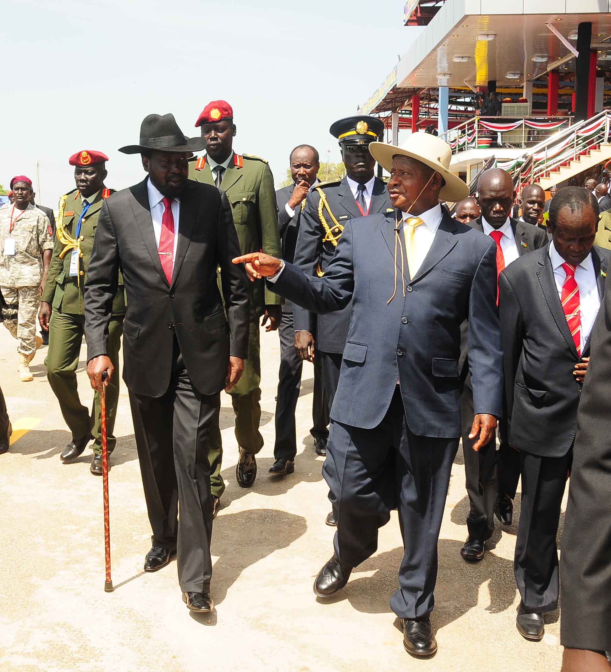 President Museveni used the occasion to call for peace and unity among the African people 