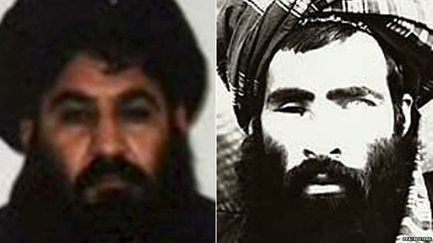 Many are unhappy that Mullah Mansour (l) has been chosen to succeed Mullah Omar.
