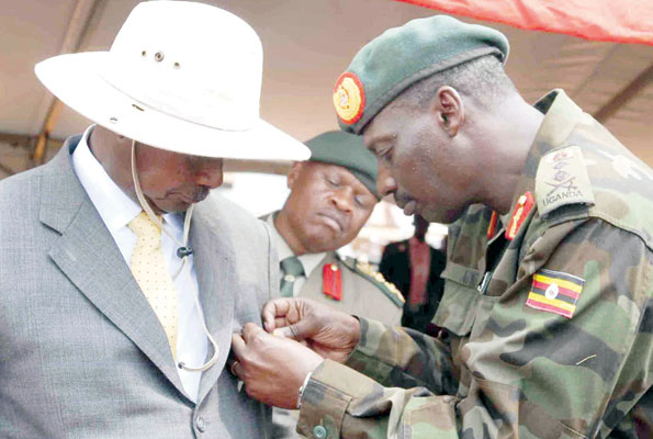 Gen. Aronda pipping President Museveni.